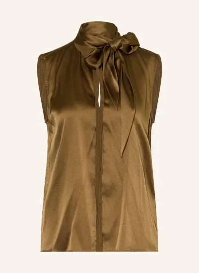 DOROTHEE SCHUMACHER Saténový top SENSE OF SHINE s mašlí