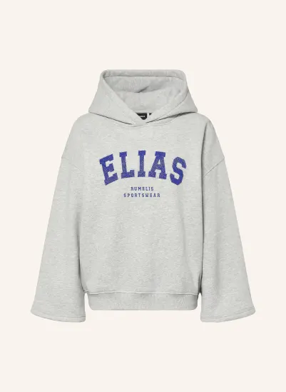 ELIAS RUMELIS Oversized-Hoodie ILVIE HELLGRAU
