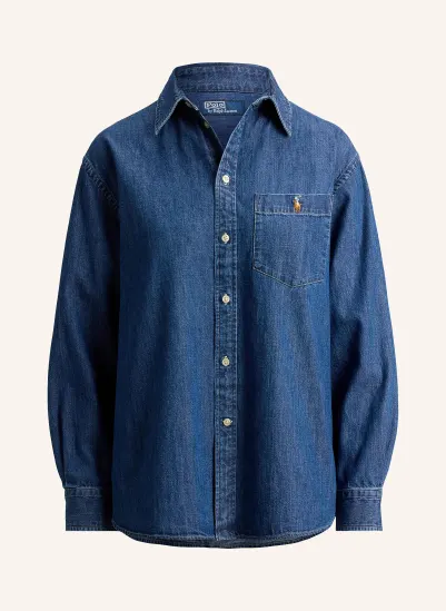 POLO RALPH LAUREN Jeansbluse BLAU