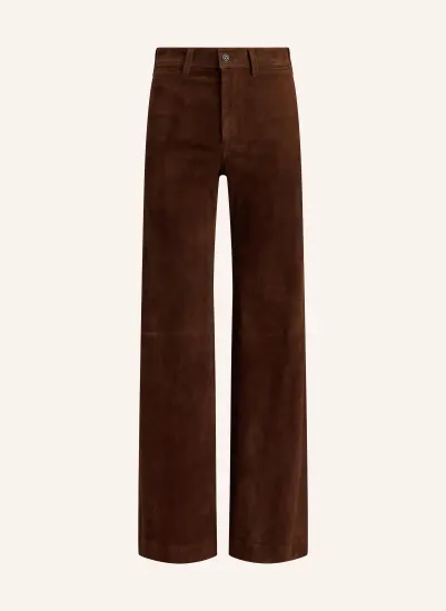 POLO RALPH LAUREN Lederhose DUNKELBRAUN