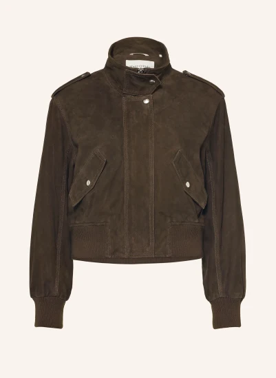 Marc O'Polo Lederjacke DUNKELBRAUN