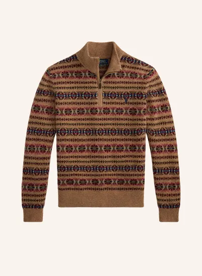 POLO RALPH LAUREN Troyer BRAUN / DUNKELROT / DUNKELBLAU