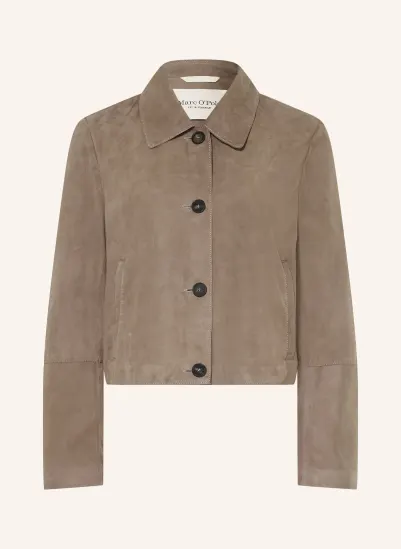 Marc O'Polo Leren Overshirt