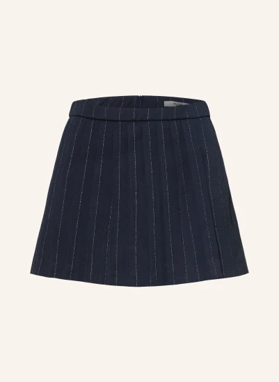 maje Skort mit Glitzergarn DUNKELBLAU