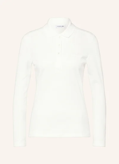 LACOSTE Piqué-Poloshirt WEISS
