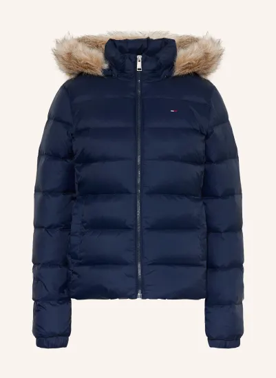 TOMMY JEANS Daunenjacke mit abnehmbarem Kunstfell