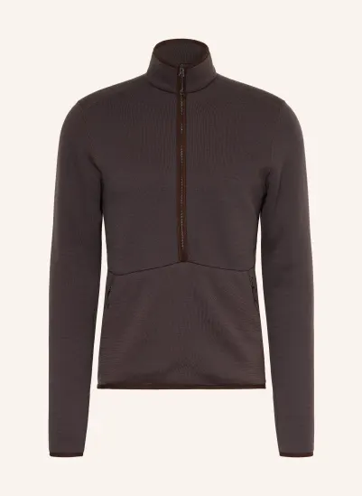odlo MIdlayer WOOL aus Merinowolle DUNKELBRAUN