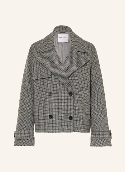 SAMSØE SAMSØE Kastenjacke SAMARTA GRAU / SCHWARZ