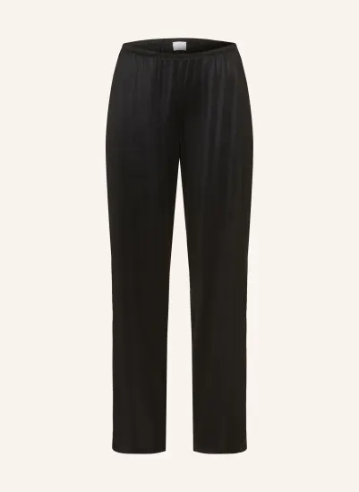 mey Schlafhose Serie PURE SHINE aus Satin SCHWARZ
