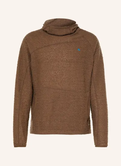 Klättermusen Fleece-Hoodie GIMLE DUNKELBRAUN
