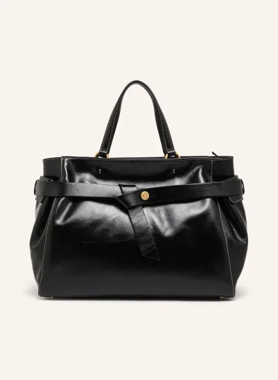 GIANNI CHIARINI Handtasche MIRANDA SCHWARZ / GOLD