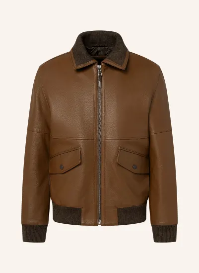 windsor. Lederjacke LOUIS-L CAMEL