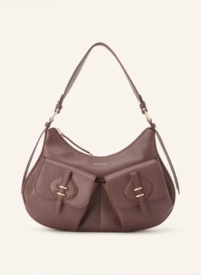 COCCINELLE Schultertasche MAVERY DUNKELROT