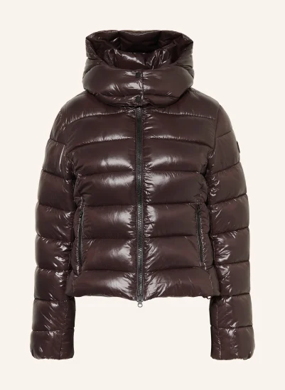 SAVE THE DUCK Steppjacke COSMARY mit abnehmbarer Kapuze DUNKELBRAUN