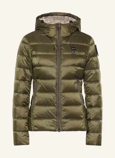 Blauer Lightweight-Daunenjacke CHARME