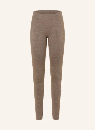 odlo Funktionswäsche-Hose SEAMLESS PERFORMANCE WOOL mit Merinowolle TAUPE