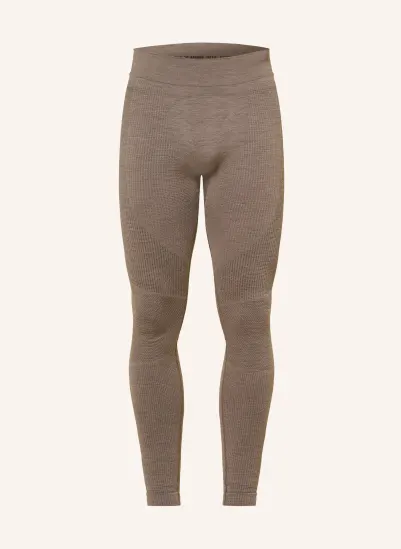 odlo Funktionswäsche-Hose SEAMLESS PERFORMANCE WOOL mit Merinowolle BRAUN