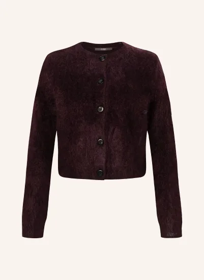 windsor. Strickjacke aus Cashmere DUNKELLILA