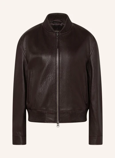 windsor. Lederjacke DUNKELROT