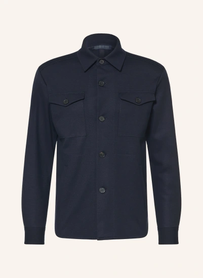 HARRIS WHARF LONDON Overjacket DUNKELBLAU