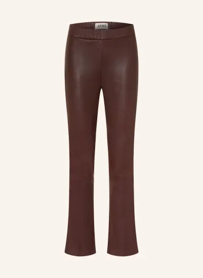 ARMA RIVER Leather Bootcut Trousers