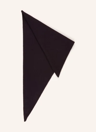 (THE MERCER) N.Y. Dreieckstuch aus Cashmere DUNKELLILA