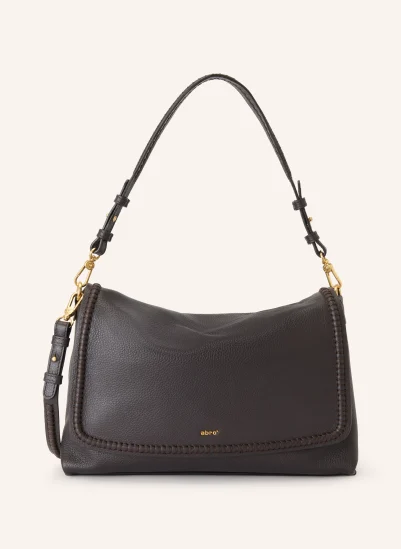 abro Schultertasche SIGNATURE BIG DUNKELBRAUN / GOLD