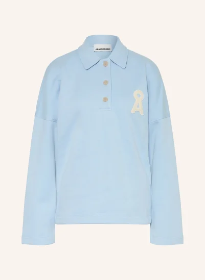 ARMEDANGELS Sweat-Poloshirt HELLBLAU