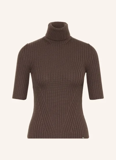 HERNO Strickshirt DUNKELBRAUN