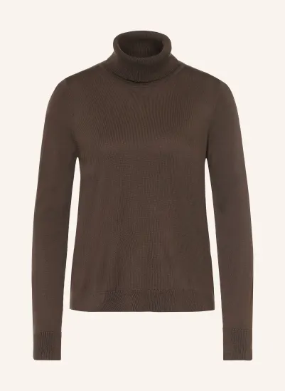 COMMA Rollkragenpullover DUNKELBRAUN