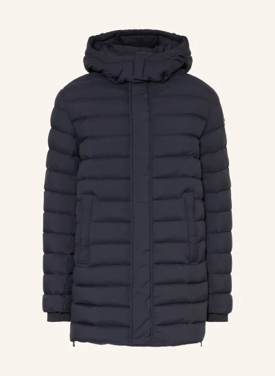 COLMAR Daunenjacke mit abnehmbarer Kapuze DUNKELBLAU / DUNKELROT