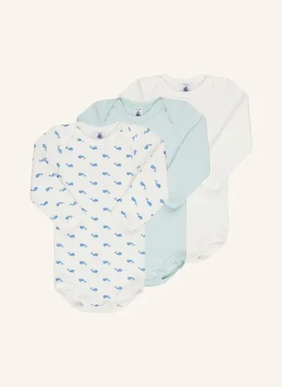 PETIT BATEAU 3er-Pack Wickelbodies