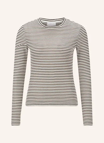 Rich & Royal Long-sleeve shirt with glitter yarn