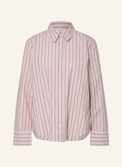 Marc O'Polo Hemdbluse ROSÉ / GRAU / WEISS