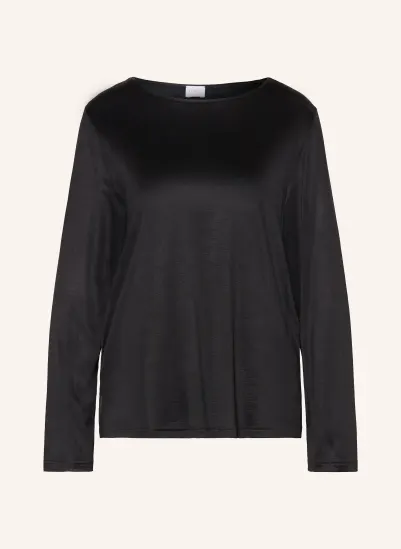 mey Schlafshirt Serie PURE SHINE SCHWARZ