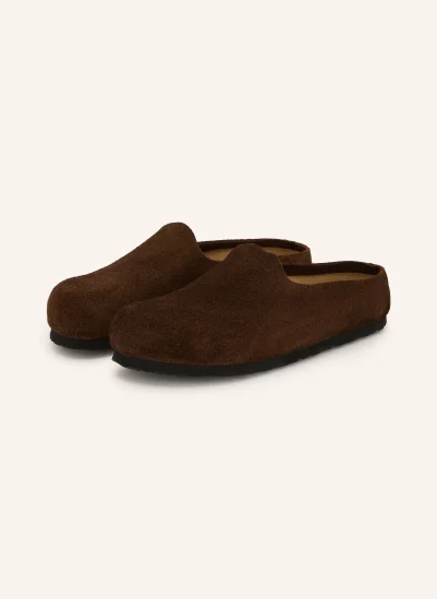 BIRKENSTOCK Pantoletten AMSTERDAM WRAPPED DUNKELBRAUN