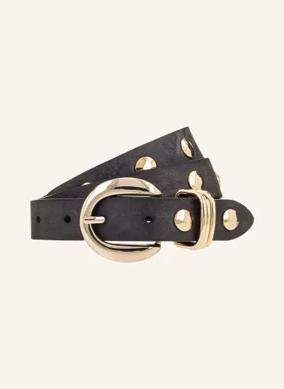 b.belt Ledergürtel mit Nieten