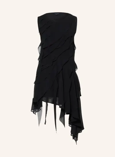 ALLSAINTS Sukienka ANGIE z falbanami