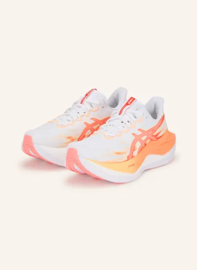 ASICS Laufschuhe SUPERBLAST 3 WEISS / NEONORANGE / HELLORANGE