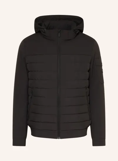 bugatti Blouson mit abnehmbarer Kapuze SCHWARZ
