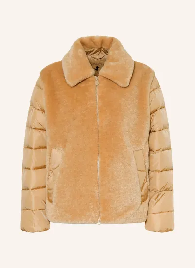 SAVE THE DUCK HANA Teddy Fur Jacket in a Mix of Materials