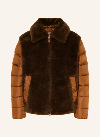 SAVE THE DUCK HANA Teddy Fur Jacket in a Mix of Materials
