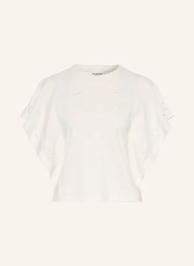MARANT ÉTOILE EOLINE Shirt blouse with Openwork Lace