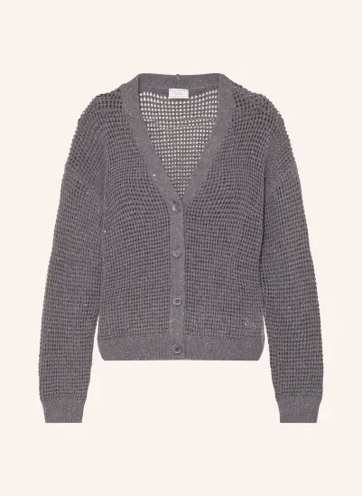 PESERICO Strickjacke mit Pailletten