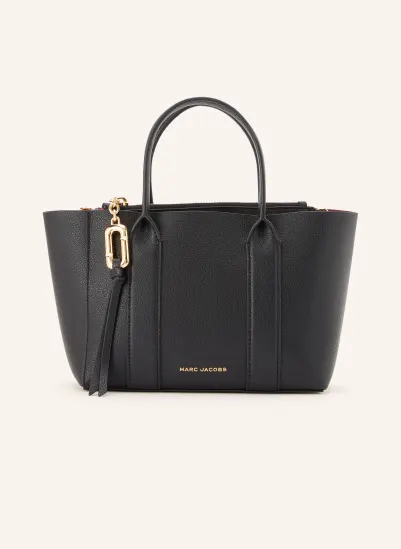 MARC JACOBS Handtasche THE SMALL WORK TOTE BAG SCHWARZ / GOLD