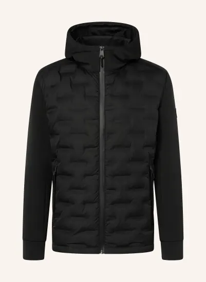 STRELLSON Steppjacke AVIO im Materialmix SCHWARZ