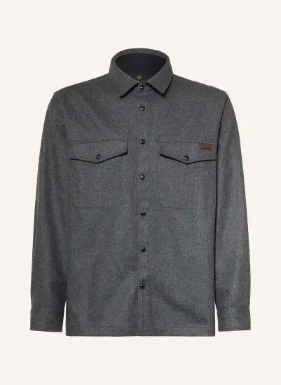 BELSTAFF Flanell-Overjacket CASTLE DUNKELGRAU