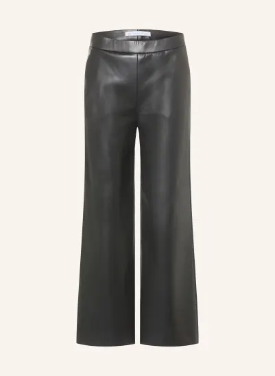 RAFFAELLO ROSSI 7/8-Hose PALINA in Lederoptik SCHWARZ