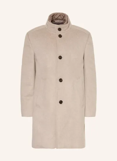 JOOP! Wollmantel MAIKO mit herausnehmbarer Blende BEIGE