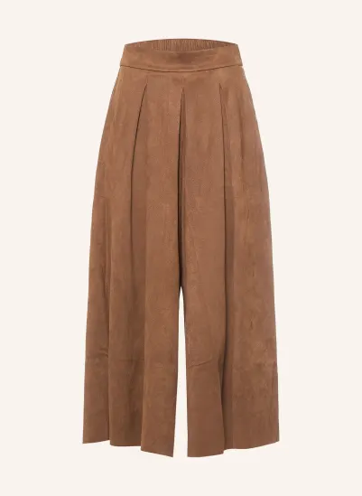 Betty Barclay Culotte in Lederoptik BRAUN
